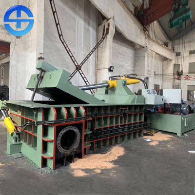 Industrial Waste Scrap Metal Baler Scrap Baling Machine Bale Size 500*500 Mm