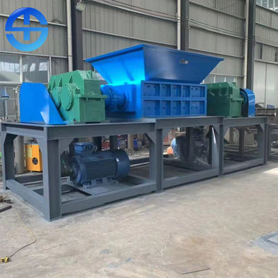 Quality  2*110kw Power Dual Shaft Shredder Machine 15ton/H 18 Ton/H 9crsi Blades factory