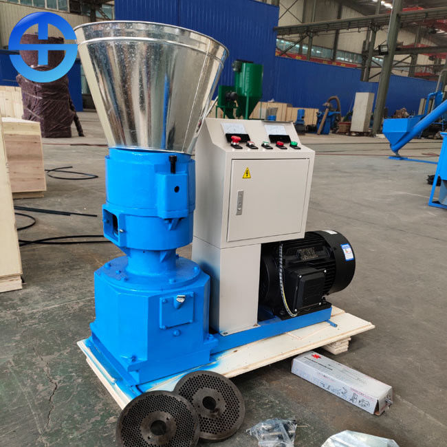 Single Phase Electric Small 100kg/H Chicken Feed Pellet Machine