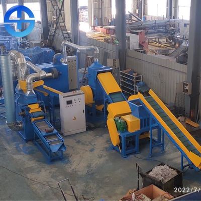 PLC 500kg/H Copper Wire Recycling Machine 110.76kw Power 600Kg/H