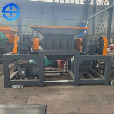 380V 1500kg/H Dual Shaft Shredder Machine 3000*1300*1850mm