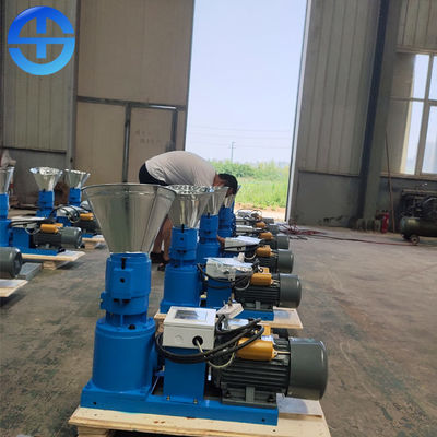Flat Type High Pellet Density 200kg/hr Biomass Pellet Machine