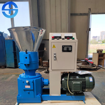 Small Pellet 3mm 100kg/hr Homemade Wood Pellet Machine