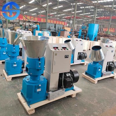 Small Pellet 3mm 100kg/hr Homemade Wood Pellet Machine