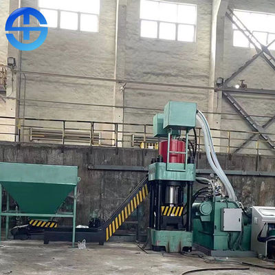 30kw 8-10 Ton / 8 Hours Briquetting Press Machine Metal Chip Briquetter