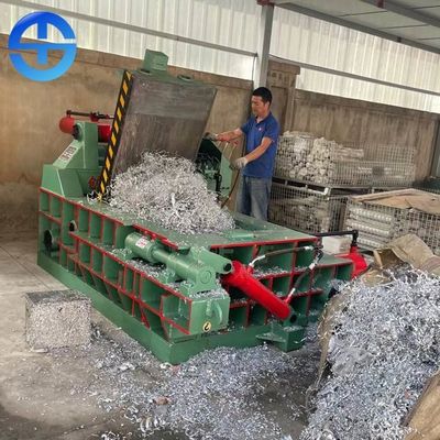 Turn Over Out Bale Size 300*300mm Scrap Metal Baler