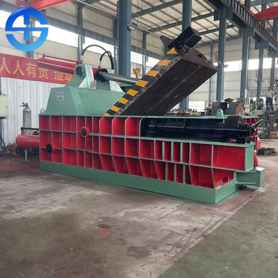 8-10 Ton / Day Bale Size 500*500mm Scrap Metal Baler Machine