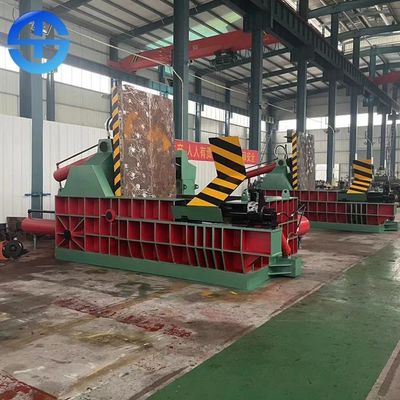 8-10 Ton / Day Bale Size 500*500mm Scrap Metal Baler Machine